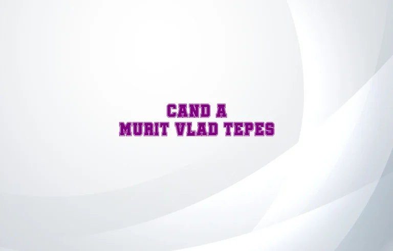 cand a murit vlad tepes