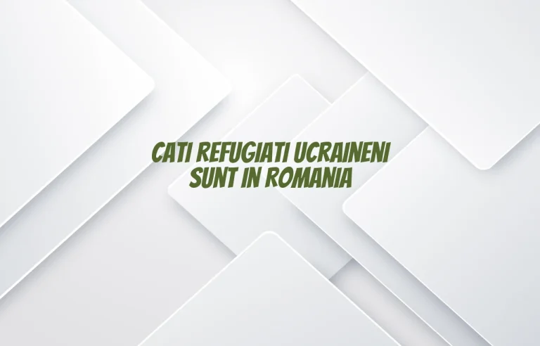 cati refugiati ucraineni sunt in romania