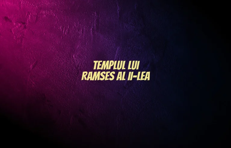templul lui ramses al 2 lea