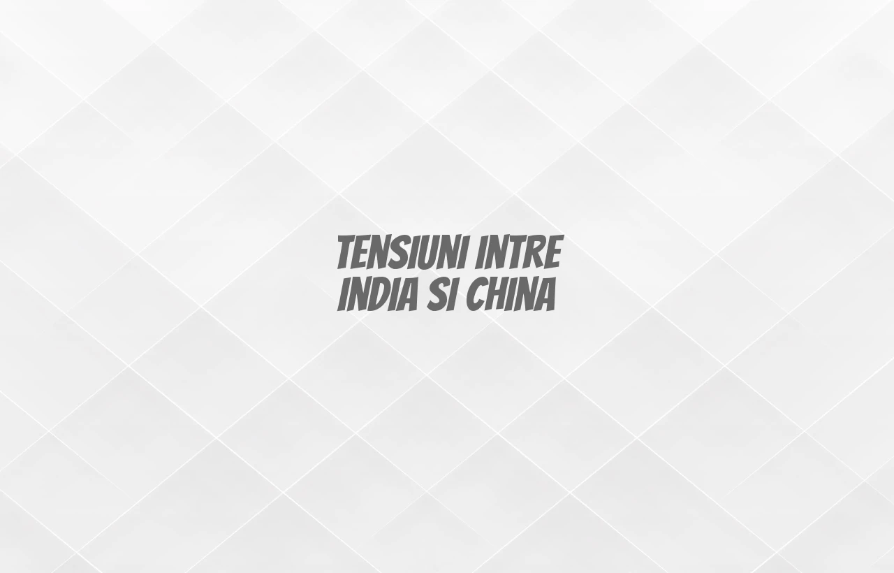 tensiuni india china