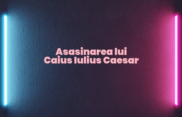 caius iulius caesar asasinare