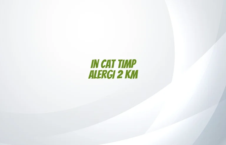 in cat timp alergi 2 km